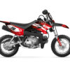 TTR-50---06-à-20-Factory-Rouge-3D Offrez un vrai look racing à votre mini moto avec le Kit déco TTR 50 Factory. Style usine, couleurs dynamiques et kit 100% personnalisable (logos, numéro, noms). Vinyle premium et finition brillante.