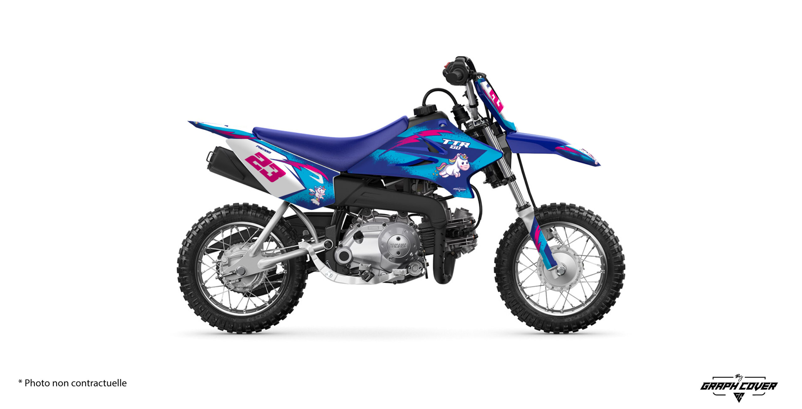 Offrez un vrai look racing à votre mini moto avec le Kit déco TTR 50 Factory. Style usine, couleurs dynamiques et kit 100% personnalisable.