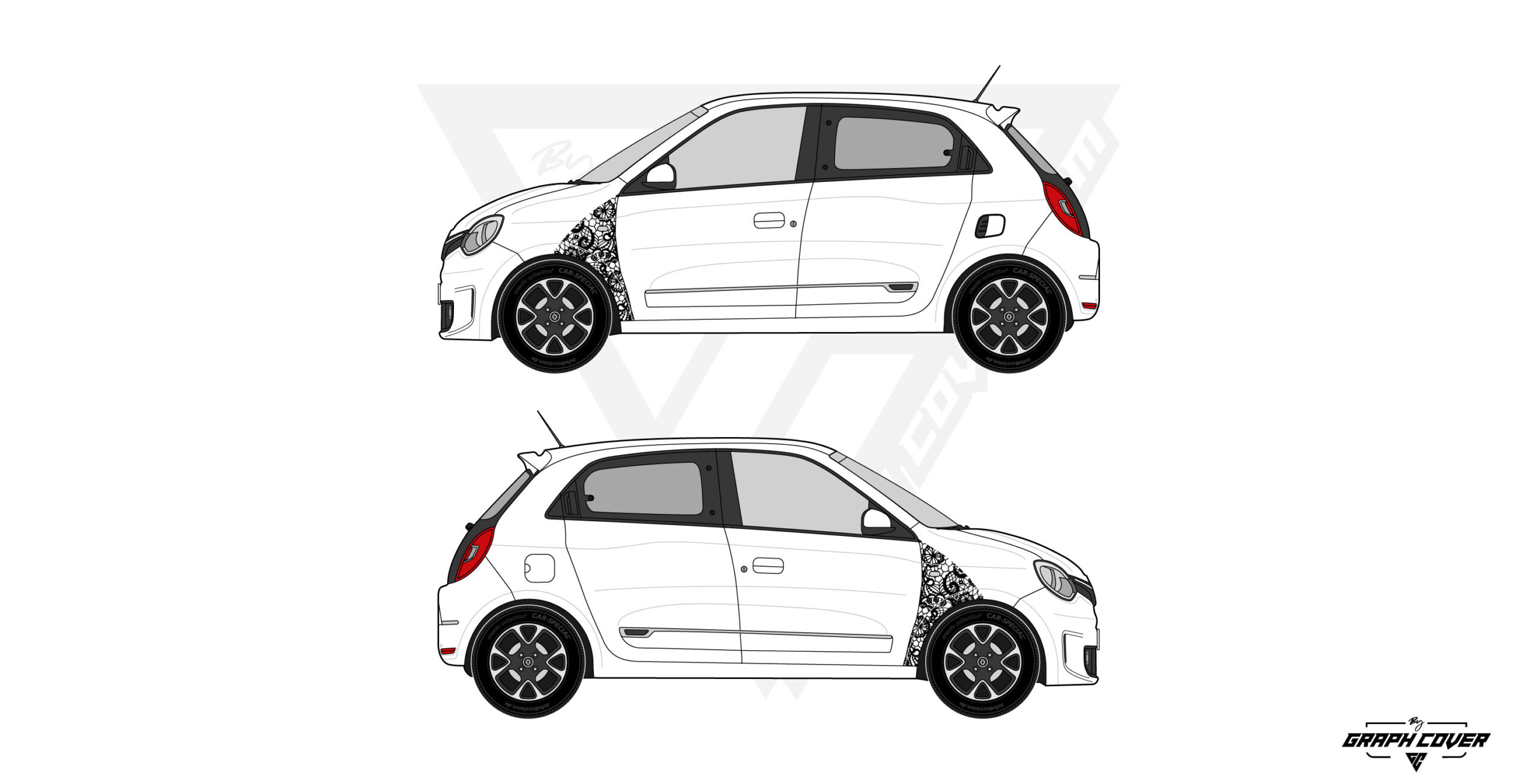 TWINGOSTRIPINGFLORAL