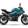 Kit déco CF Moto 125 NK design Reca : style moderne et agressif, personnalisation complète, choix des couleurs, vinyles et finitions pour un look unique.