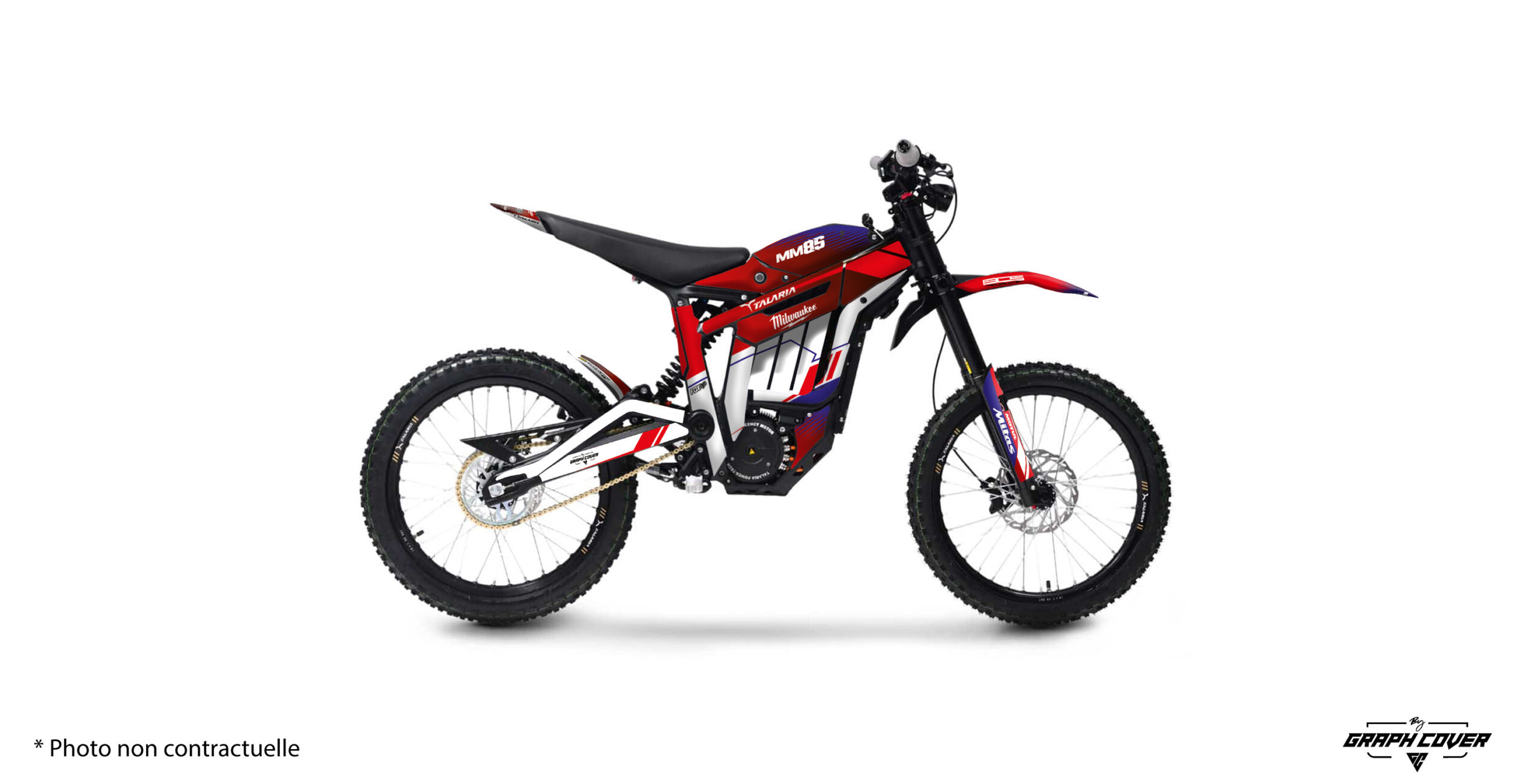 Kit déco Talaria Sting 4000 Rift : design moderne, composition full, finitions et vinyles au choix pour personnaliser votre moto électrique Talaria.