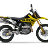 Skit-déco-uzuki-DR-Z4S---SM-25+-World-jaune-3D Kit déco Suzuki DR-Z4S World : un design moderne et équilibré, inspiré de l’univers adventure, personnalisable pour donner une identité unique à votre moto.