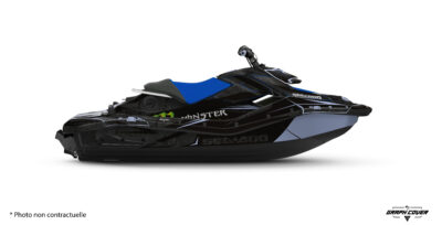 Stickers Seadoo Spark Rivex : kit déco jet ski compatible toutes années. Design racing, 3 compositions, options de personnalisation et finitions premium.