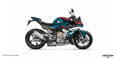 Kit Déco BMW S1000R Safety : design racing moderne, personnalisation complète et rendu durable pour sublimer votre roadster BMW.