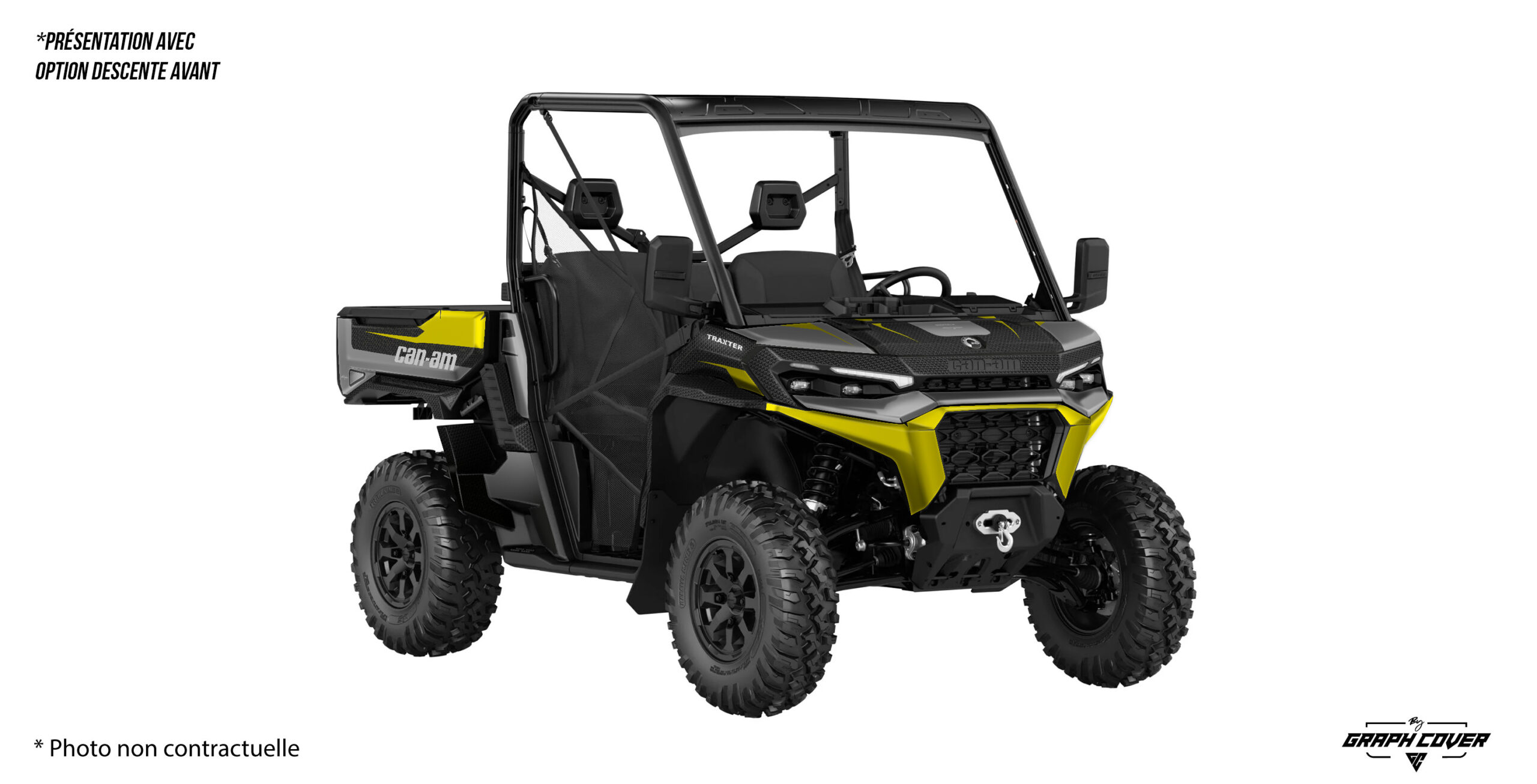 Kit déco Traxter HD11 Pulse : design moderne, options de personnalisation et rendu durable pour votre SSV Can-Am.