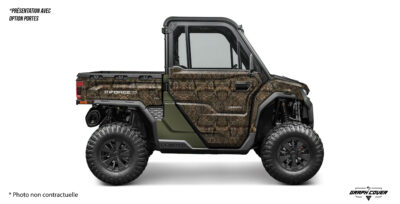 Kit déco U10 pro Leaf : version light ou full, camouflage forestier, personnalisation complète et vinyle premium 100 microns avec finition 340 microns.