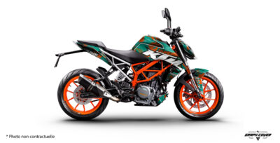 Kit déco KTM 125 Duke - 390 Duke Camo : design moderne, personnalisable et résistant pour transformer votre Duke avec un style unique.