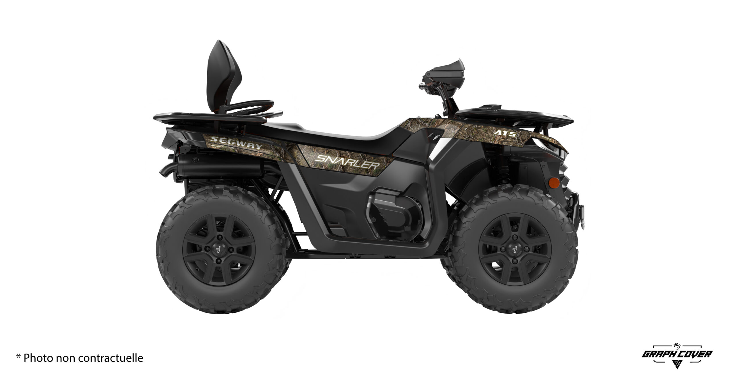 Kit déco AT6 Camouflage feuilles Leaf pour Segway AT5 : design nature ultra réaliste, personnalisable et résistant pour un style off-road unique.