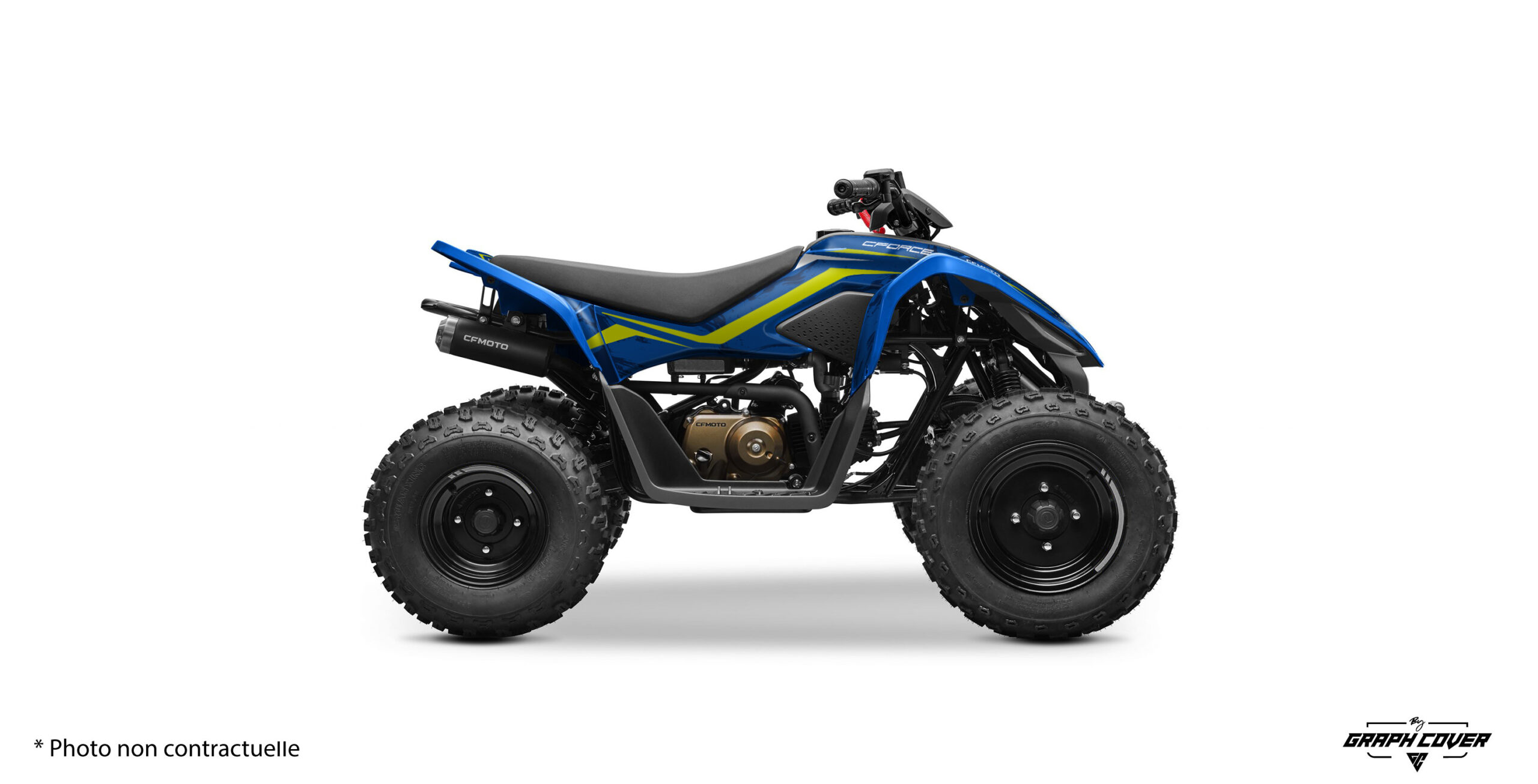 Kit déco Cforce 110 EFI Slash : design moderne et personnalisable pour donner un style dynamique et résistant à votre quad Cf Moto.