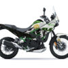 Kit-déco-Kawasaki-KLE-500-26+-Travel-Blanc-3D Kit déco Trail KLE 500 Travel. Design inspiré des cartes topographiques, des montagnes. Fabrication française sur mesure avec options de personnalisation.