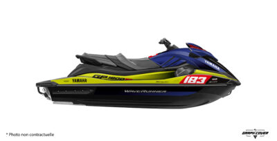 Kit déco jetski GP1800 Targ. Design racing avec logos Yamaha, GP1800.... Fabrication française sur mesure avec nombreuses options de personnalisation.
