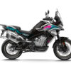 Kit déco Ibex 800 Tyr pour CFMOTO 800 MT avec design inspiré du rallye, fabrication française sur vinyle premium et nombreuses options de personnalisation.