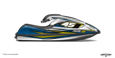 Kit déco SX-R 800 Space fabriqué en France. Personnalisez votre Kawasaki avec un vinyle premium haute résistance et de nombreuses options.
