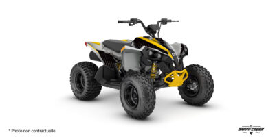 Kit déco Renegade 110 Strike compatible Can-Am Renegade 70 et 110. Design moderne, fabrication française sur vinyle premium et personnalisation au choix.