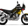 Kit déco Aprilia Tuareg 660 Sandstorm : un design aventure aux lignes topographiques, fabriqué en France et personnalisable avec plusieurs finitions.