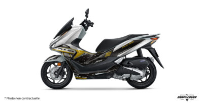 Kit déco Scooter PCX 125 Serrat personnalisable, disponible en Light ou Full. Vinyle renforcé et fabrication sur mesure dans nos ateliers en France.