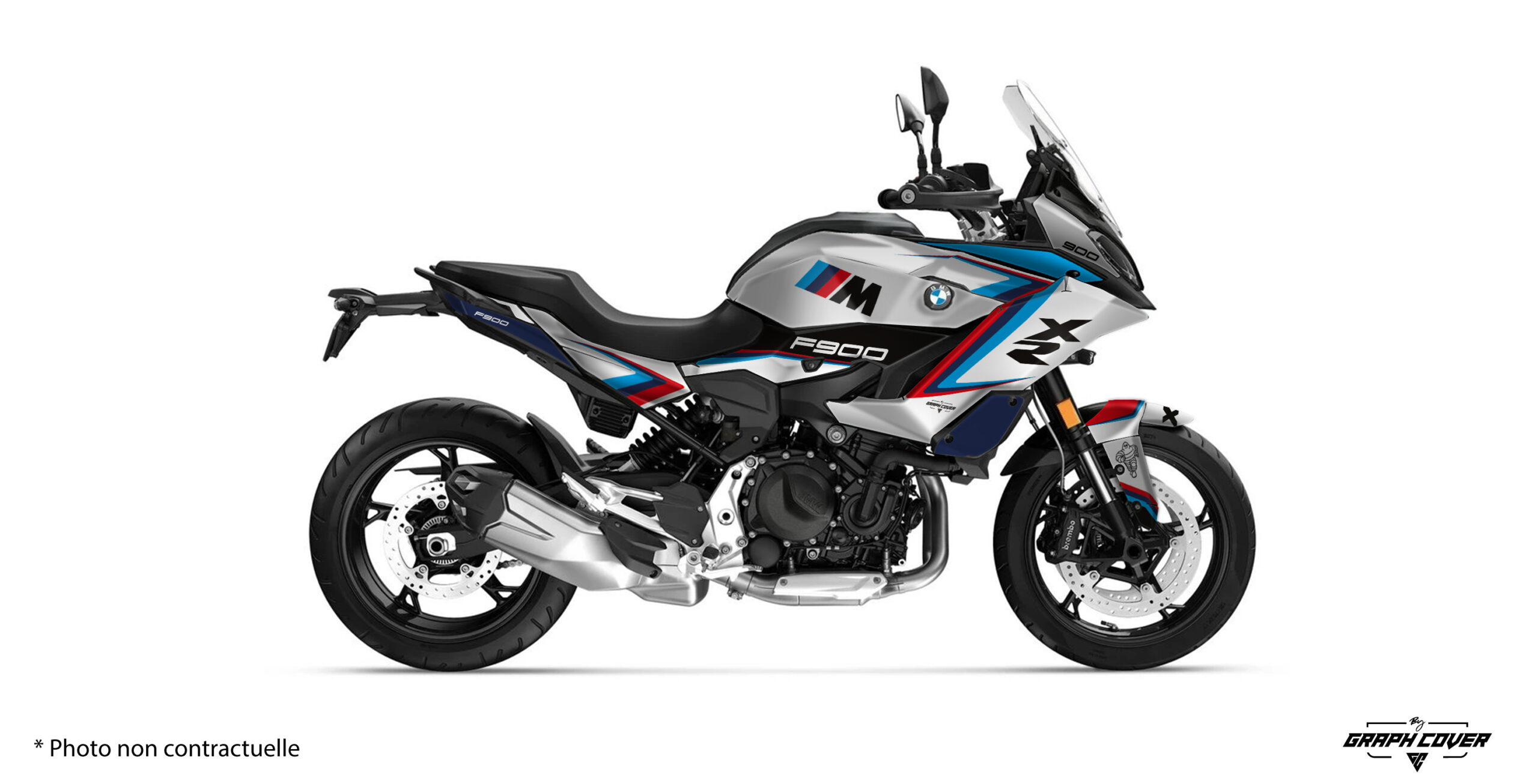 Kit déco BMW F900 XR Heritage : personnalisez votre moto avec un design sportif, plusieurs coloris et finitions. Fabrication en France.