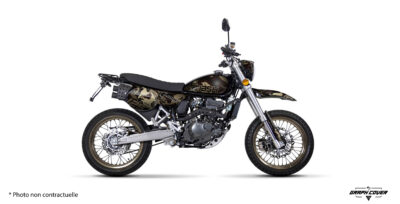 Stickers X-Ride 125 Camo : découvrez 4 coloris camouflage, personnalisez votre kit déco Mash et profitez d'une fabrication française sur mesure.