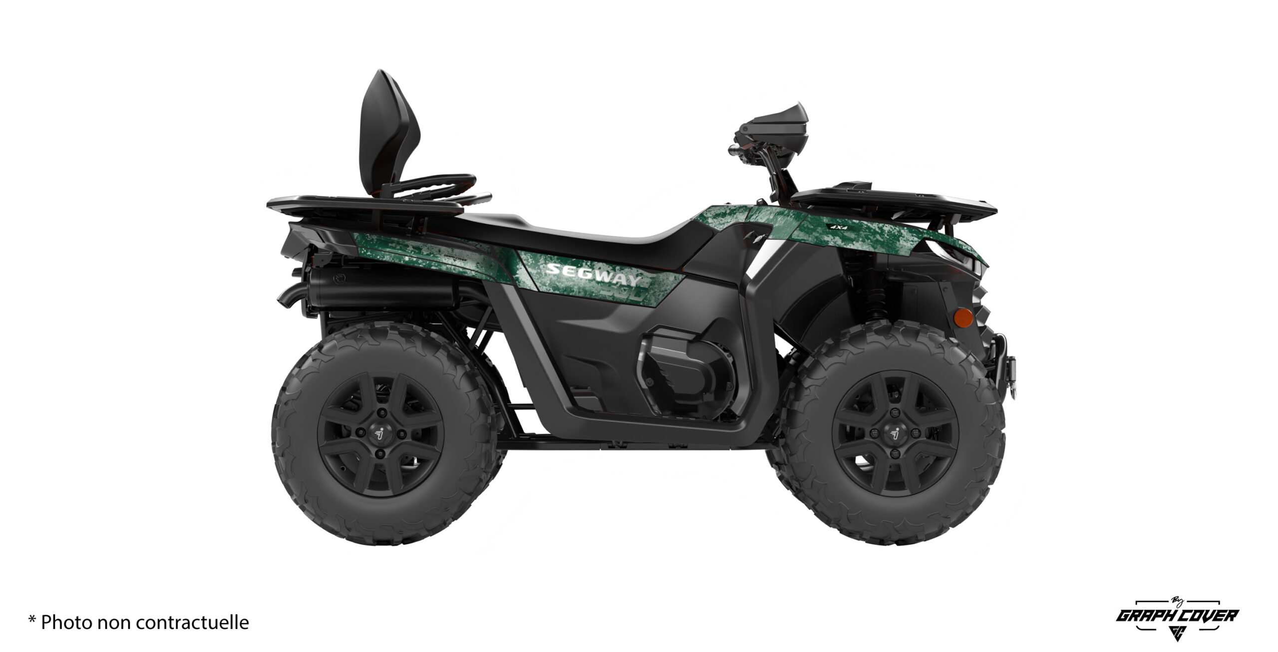 Kit déco Segway Snarler AT5 Oxydium vert camouflage effet patiné
