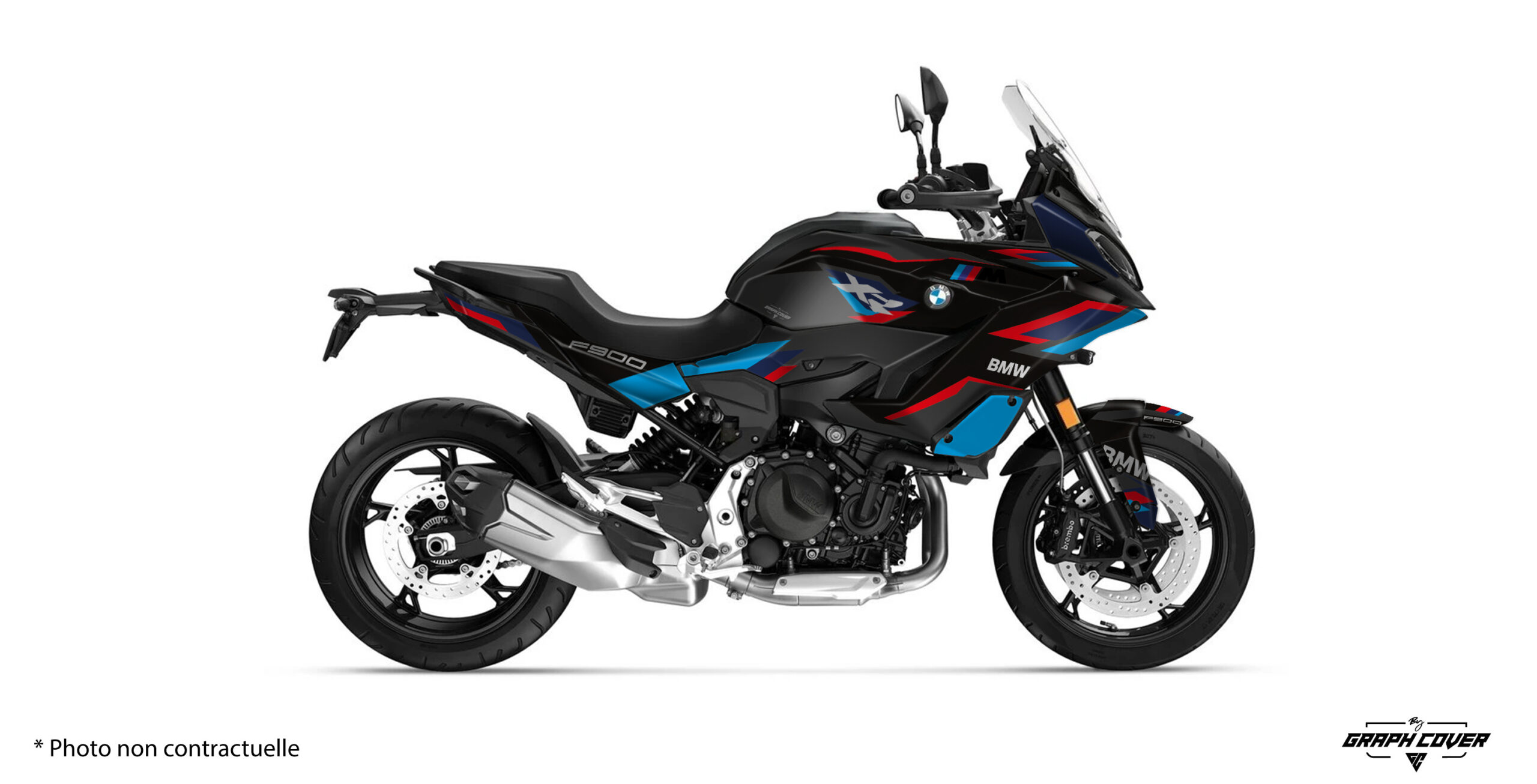 kit-déco-BMW-F900-XR-2020-2025-Alpha-noir_3D Kit déco F900 XR Alpha pour BMW : design sportif personnalisable, vinyle haute résistance et fabrication sur mesure dans nos ateliers en France.