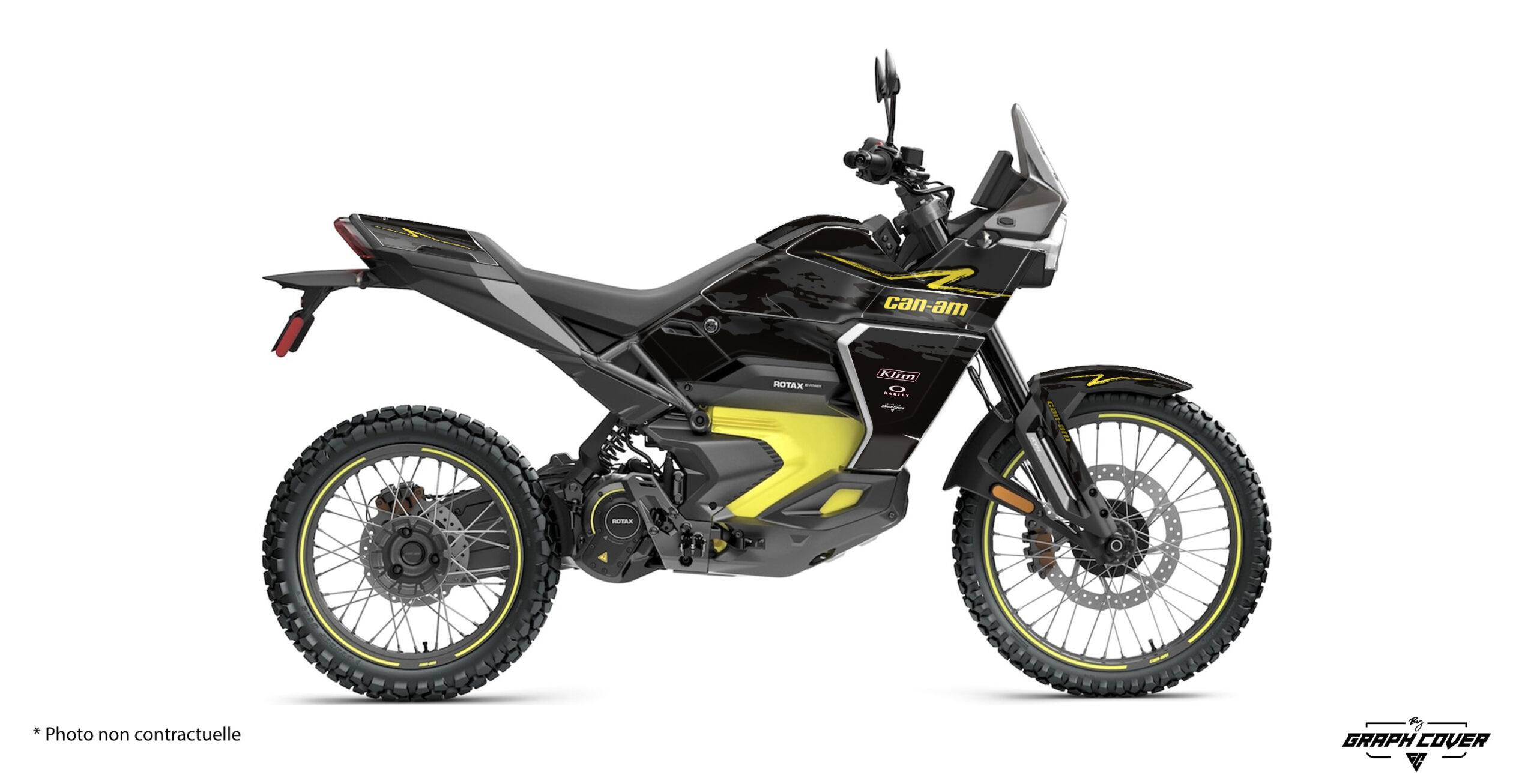Can Am Origin kit déco Slash gris noir et jaune – Graph Cover